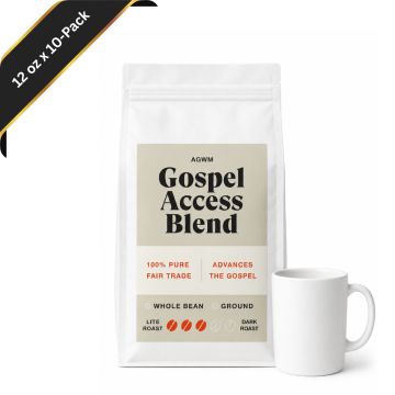 Gospel Access Blend - Ground Coffee, Medium Roast, 12 Oz. Bag (10-Pack)