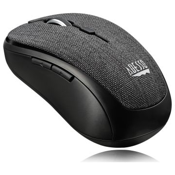 Adesso iMouse S80B - Wireless Fabric Optical Mini Mouse (Black)