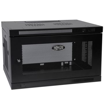 Eaton SmartRack 6U Low-Profile Switch-Depth-Plus Wall-Mount Rack Enclosure Cabinet