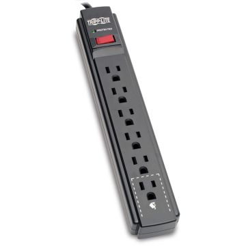 Eaton Protect It! 6-Outlet Surge Protector, 15 ft. Cord, 790 Joules, Black Housing