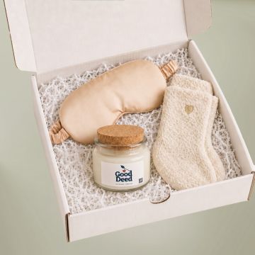 Good Deed - Soy Wax Candle (4 oz) and Eye Mask Set