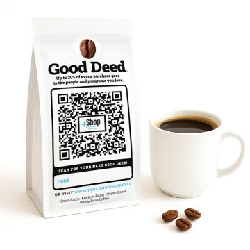 Good Deed Coffee - Whole Bean, Medium Roast, 12 oz. Bag