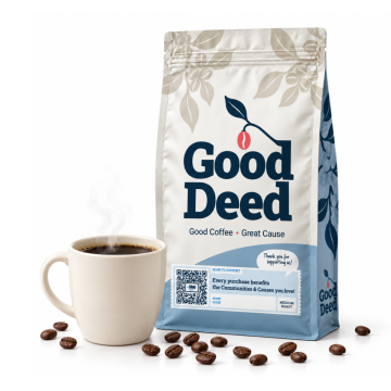 Good Deed Coffee - Whole Bean, Medium Roast, 12 oz. Bag