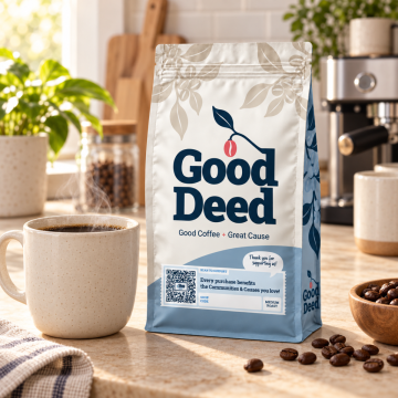 Good Deed Coffee - Whole Bean, Medium Roast, 2 lb. Bag