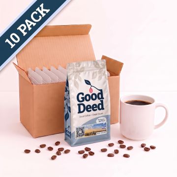 TGFIF Blend - Good Deed Coffee, Medium Roast, 12 Oz. Bag (10-Pack)
