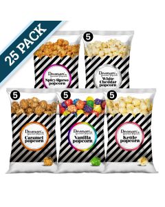 Deanan Assortment Caramel, Vanilla, Kettle, Spicy Queso, White Cheddar - 25 Bags